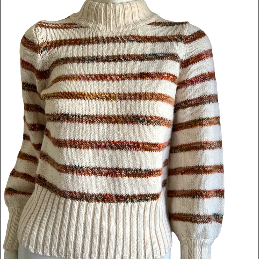 {Madewell} Striped Balloon Sleeve Sweater Size XXS